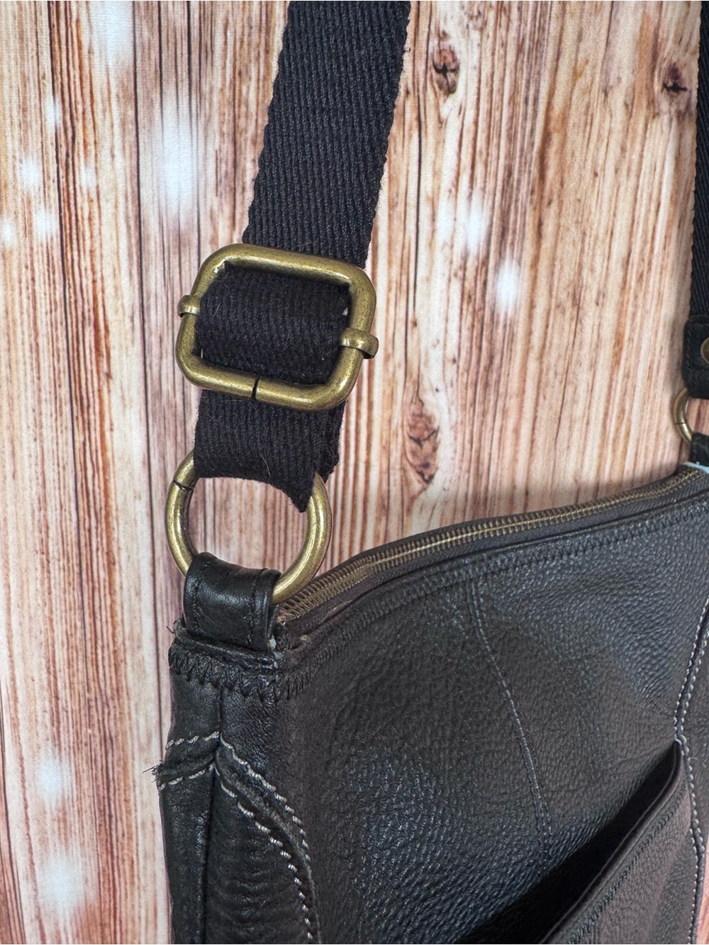 The Sak Black Pebbled Leather Crossbody Bag - Picture 5 of 11